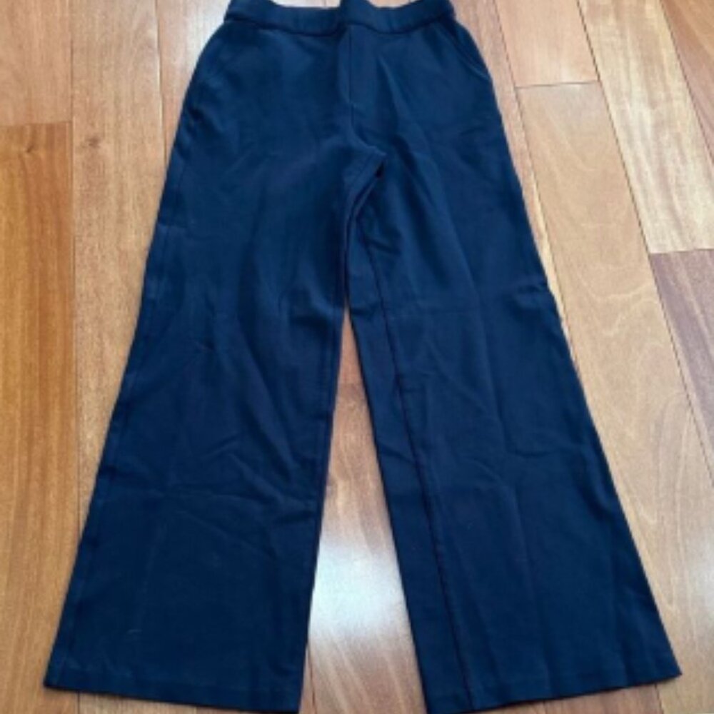 SPANX Black SPANXsupersmooth PerfectFit Ponte Wide Leg Pant size SP